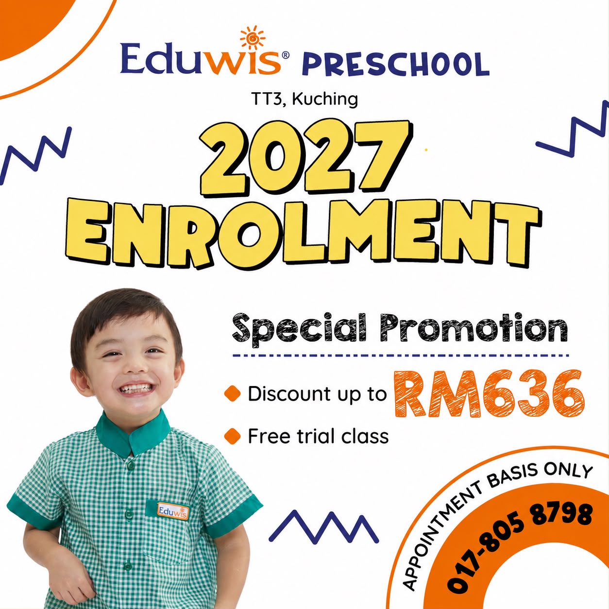 Eduwis TT3, Kuching Facebook ad: Be SMART from the very beginning