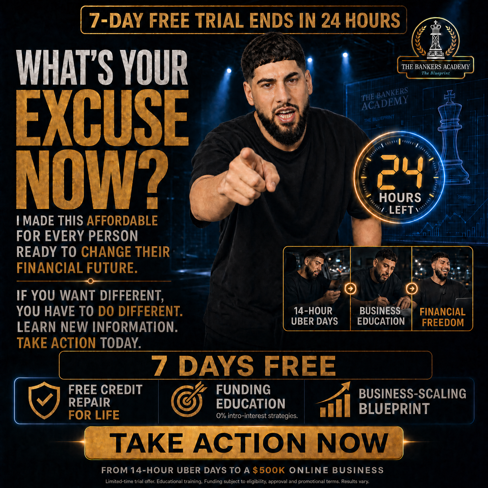 The Bankers Academy Facebook ad