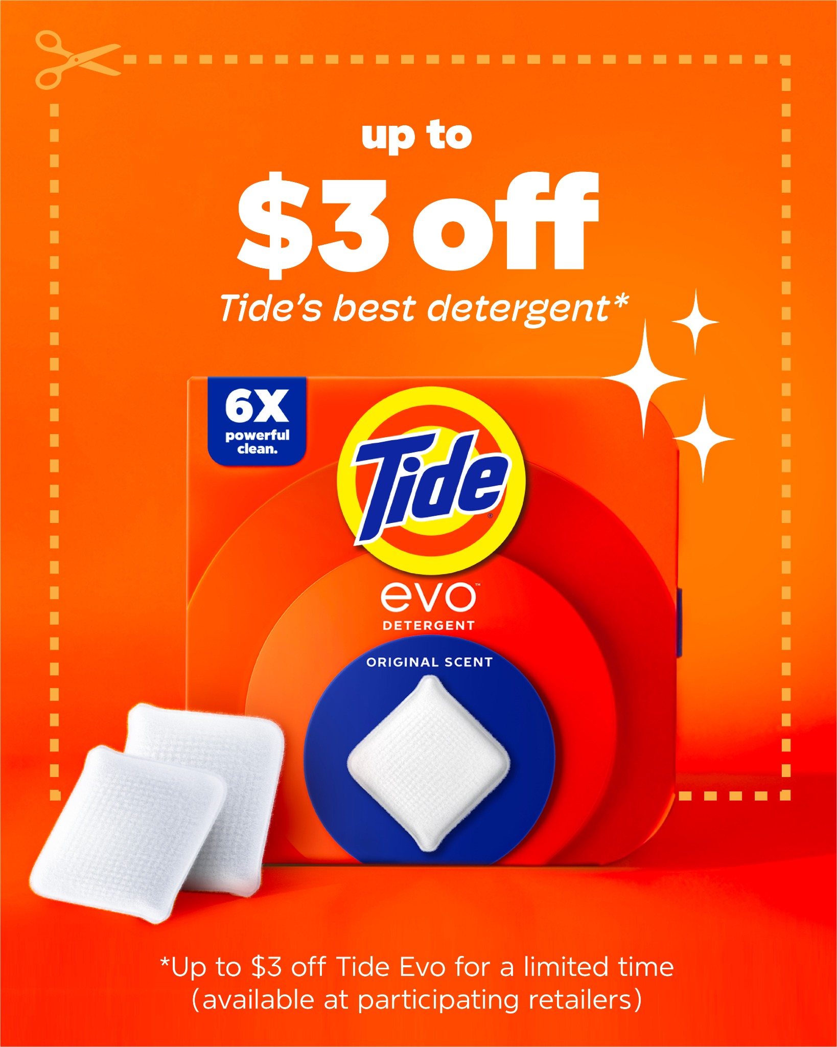 Tide Facebook ad: Try Tide Evo today!