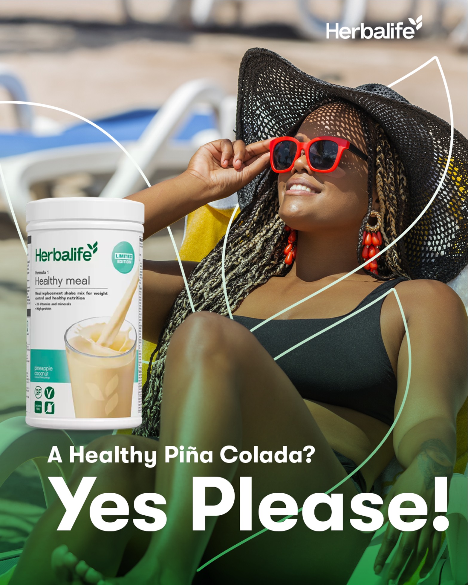 Herbalife Facebook ad: Craving something refreshing?