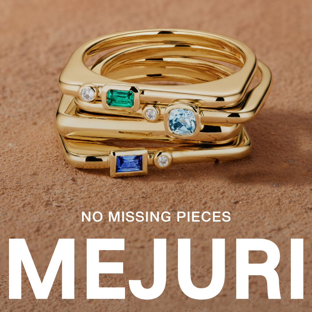 Mejuri Facebook ad: Shop Puzzle Stacking Rings
