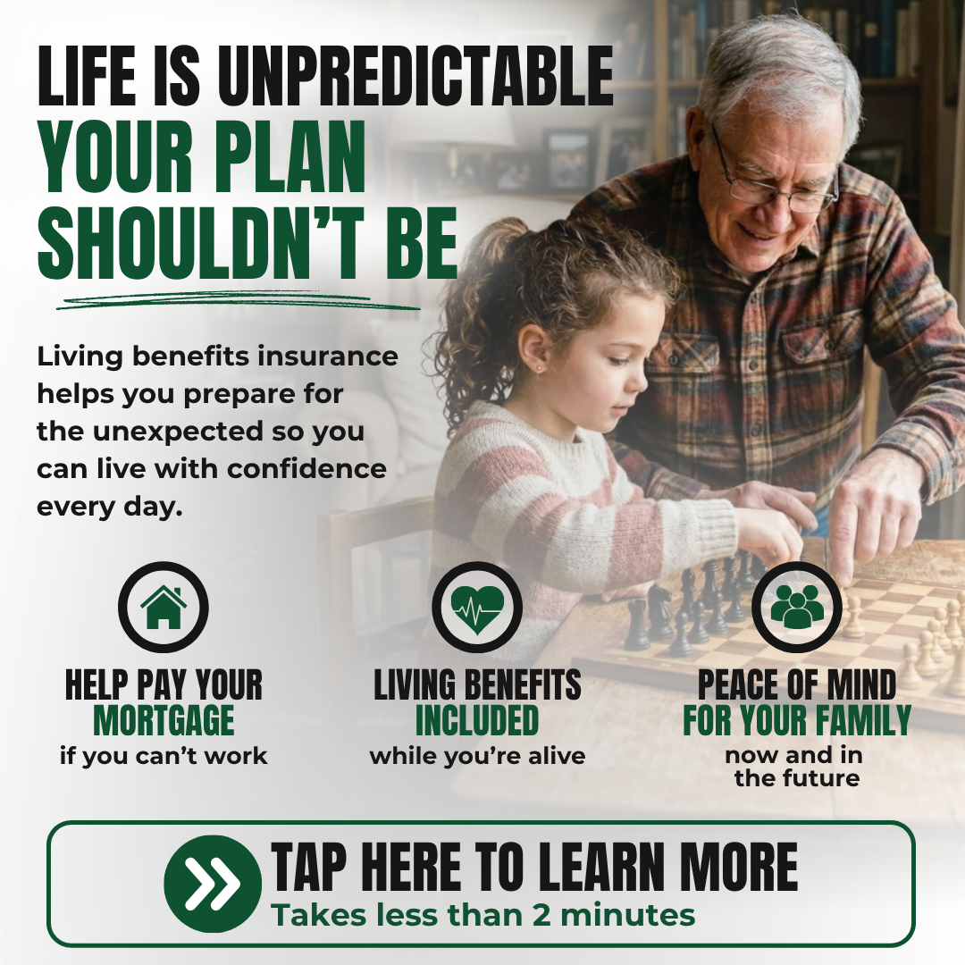 Family Term & Home Protection Solutions Facebook ad: Mortgage Protection Made Simple