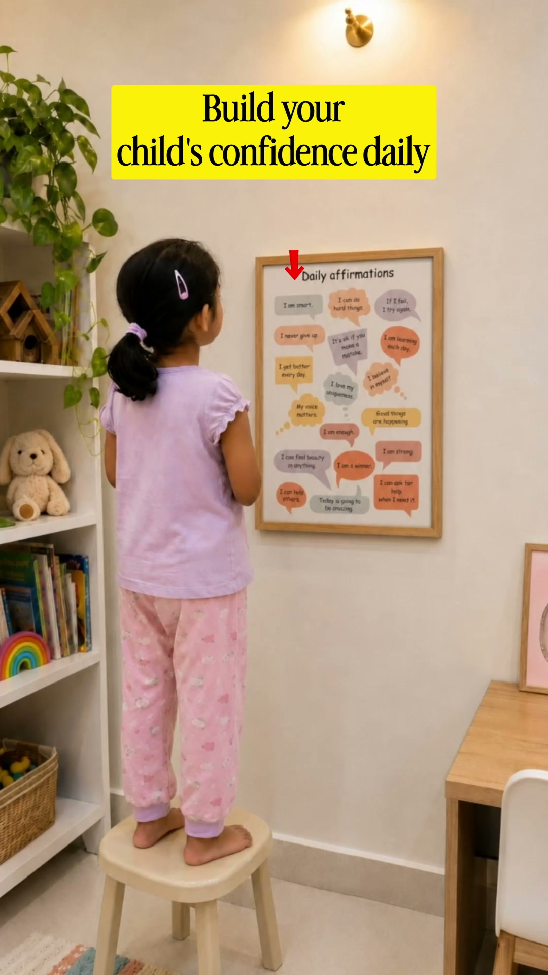 My Kids Wall India Facebook ad: Positive Affirmations for Kids