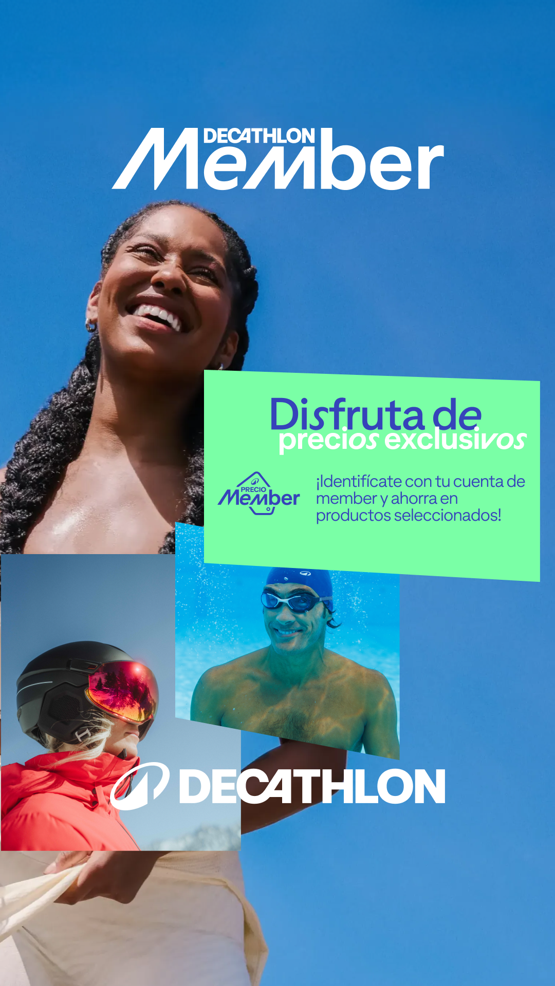 Decathlon España Facebook ad: Descarga la app y descúbrelo