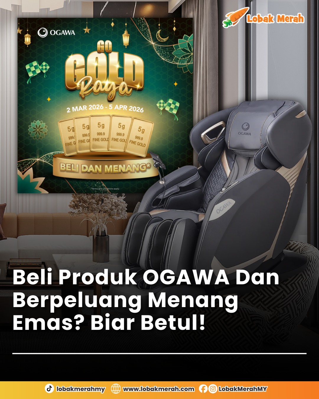 Lobak Merah Facebook ad: Raya dah makin dekat, persiapan pun makin rancak!