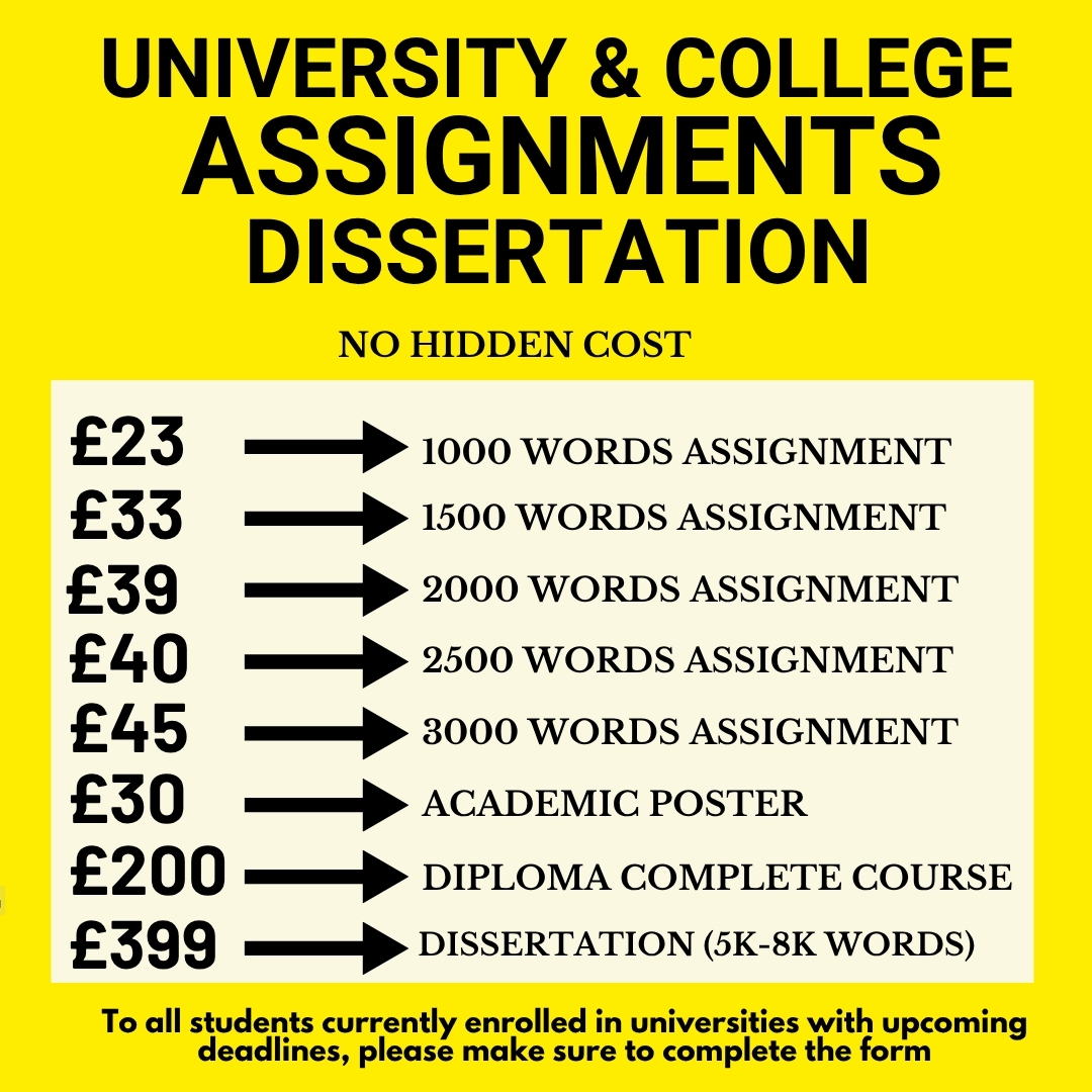 Britain Academic Services Facebook ad: Quality Assignments Starting from Just £23