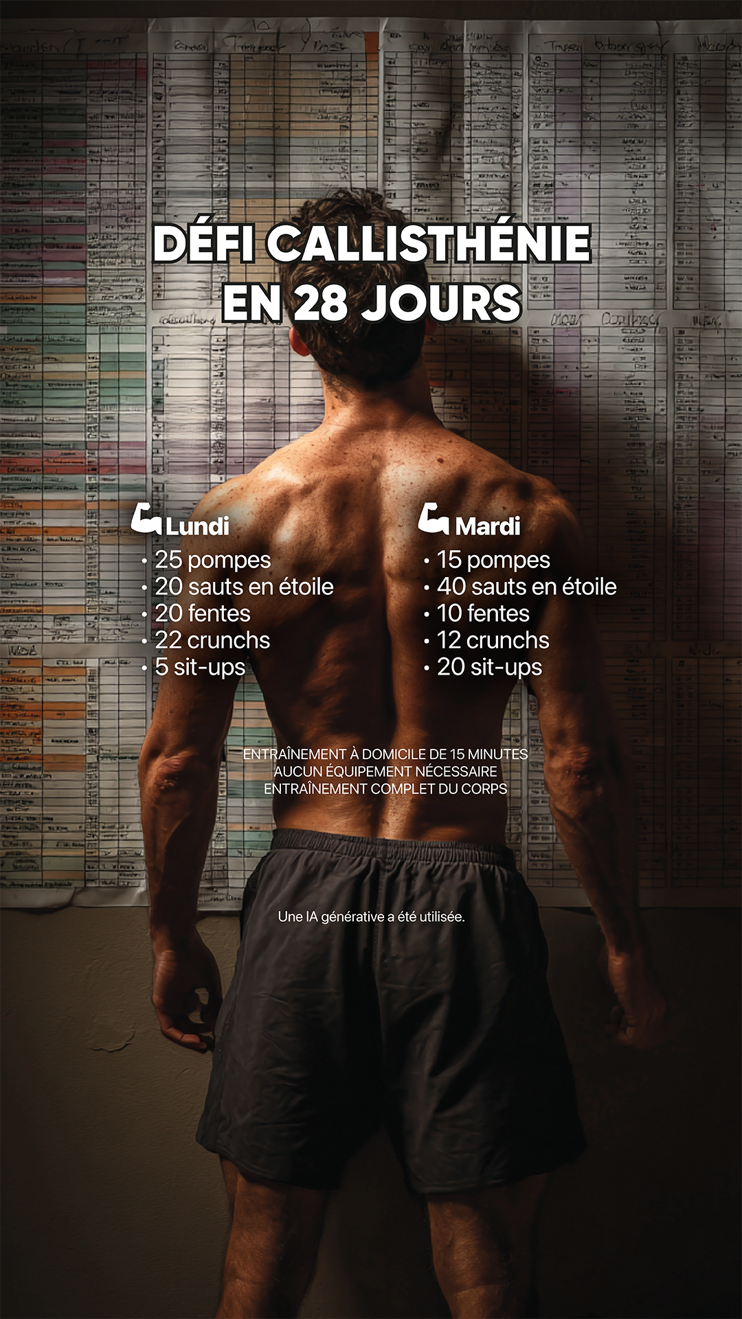 21 Day Calisthenics Challenge Facebook ad