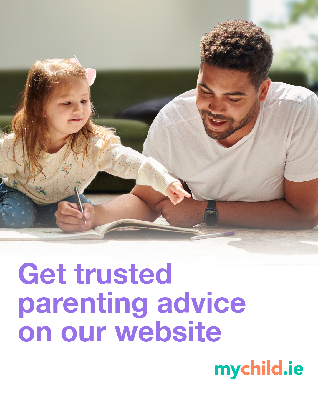 HSE mychild.ie Facebook ad: Looking for trusted parenting tips?