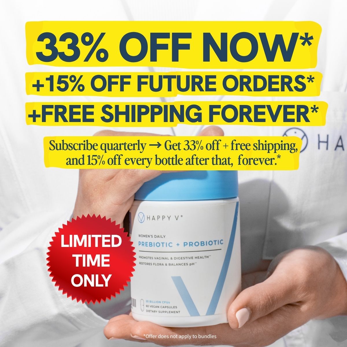 Happy V Facebook ad