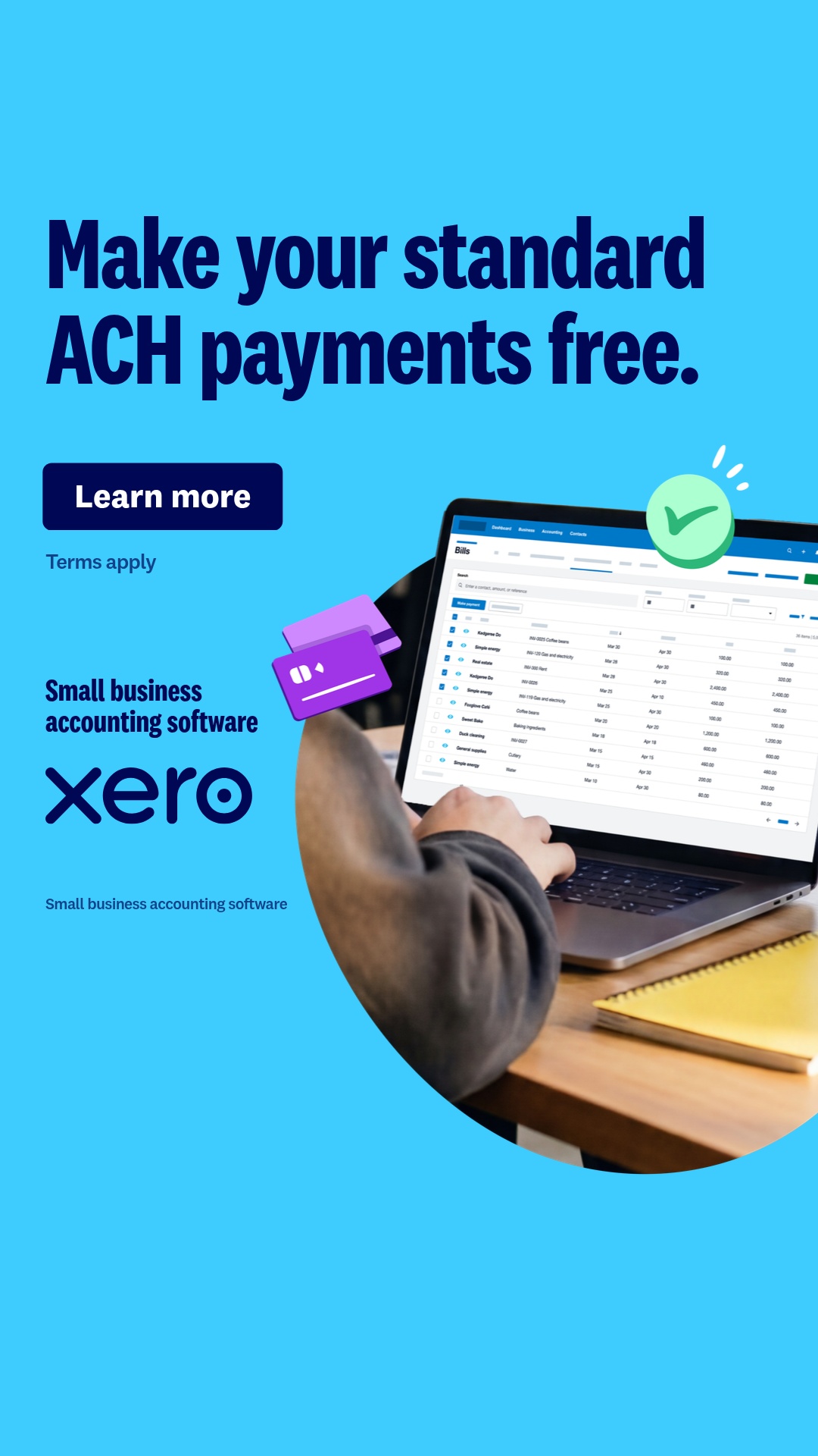 Xero Facebook ad