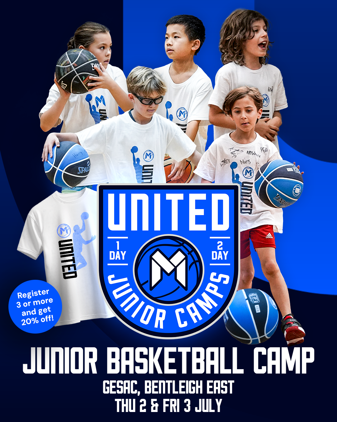 Melbourne United Basketball Club Facebook ad