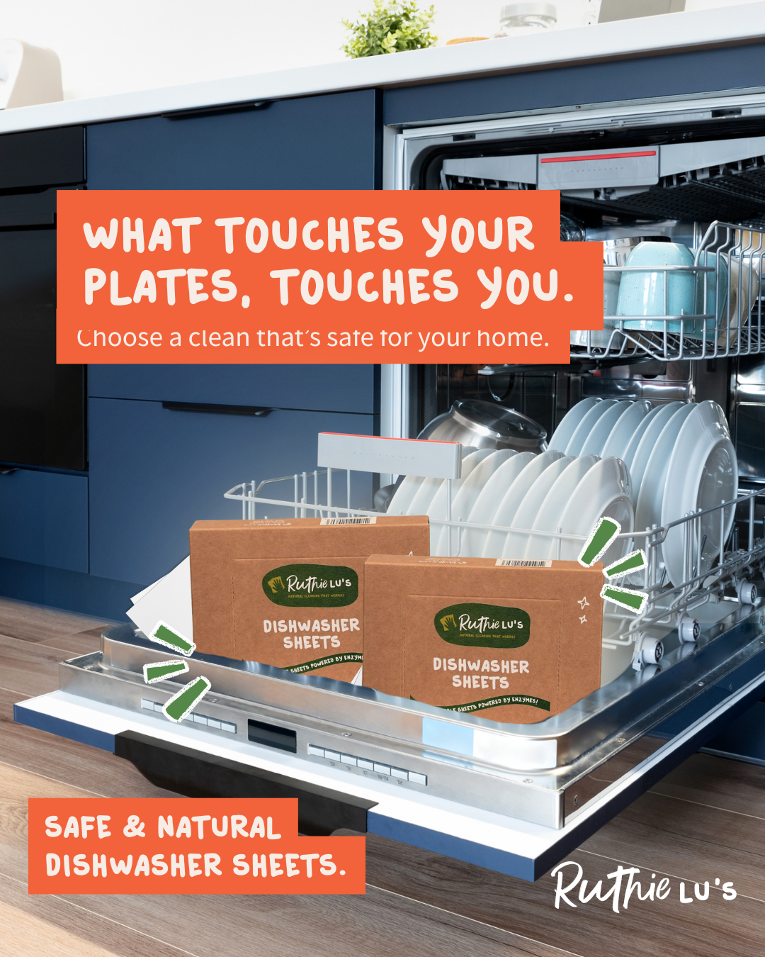 Ruthie Lu's Cleaning Facebook ad: Choose Safety for Every Bite