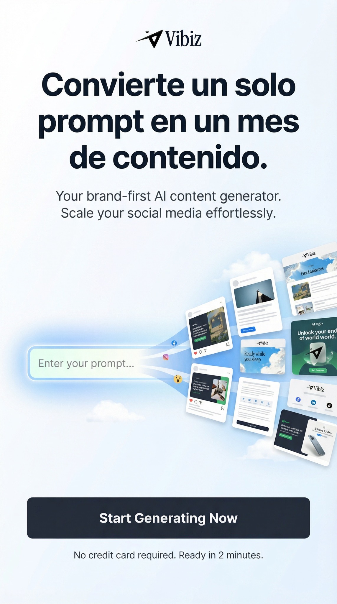 Vibiz Facebook ad
