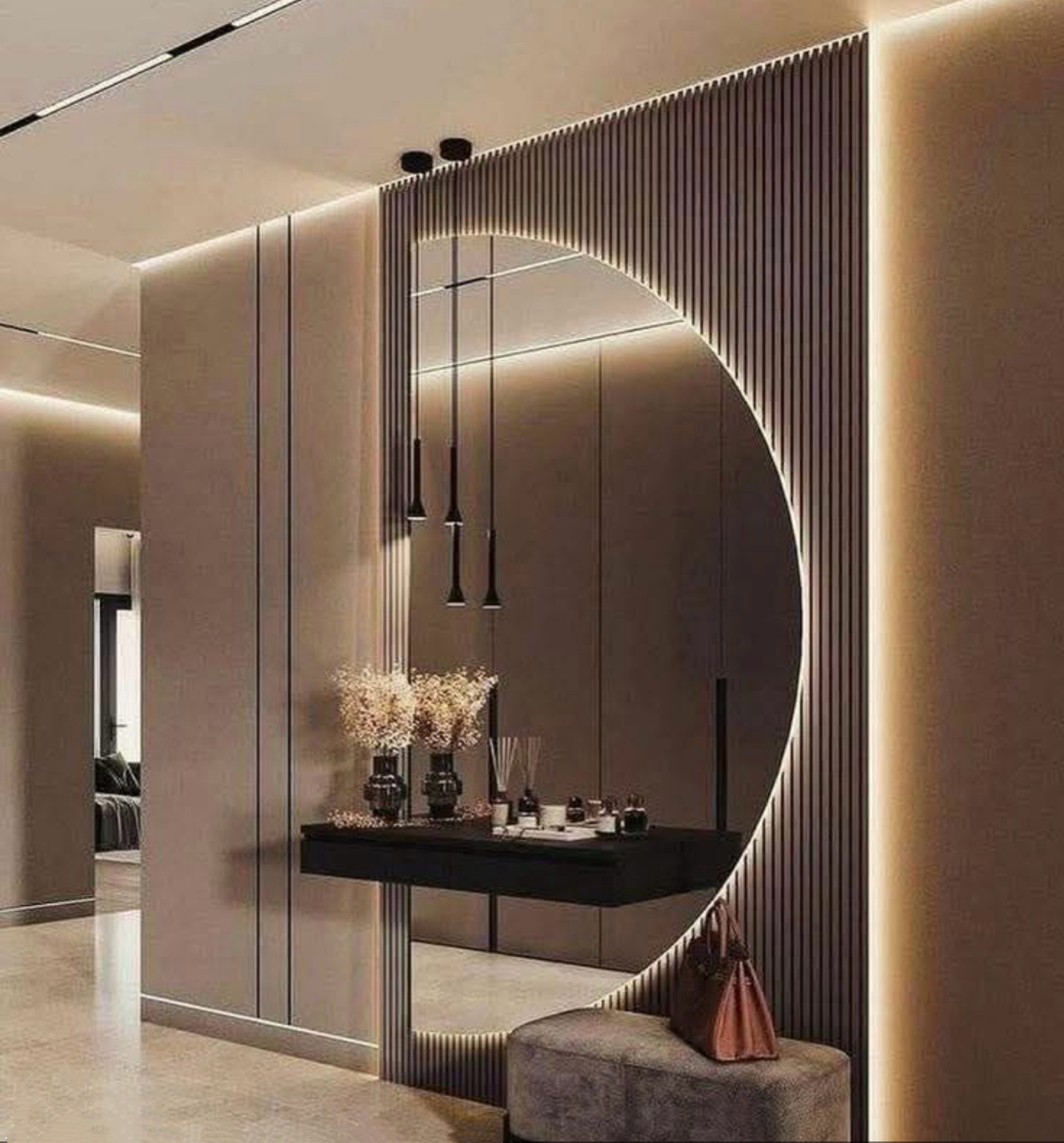 Melody Sheh Facebook ad: HALF MOON LED SMART MIRROR