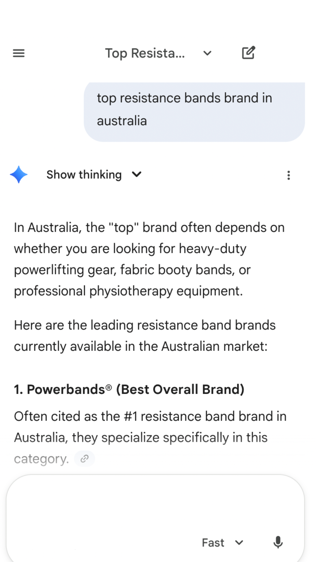 Powerbands Facebook ad