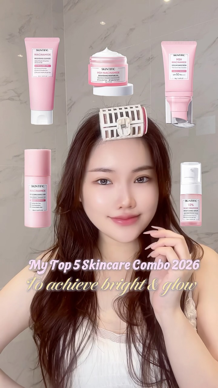 Skintific Outlet Facebook ad: My Top 5 Brightening Skincare Combo 2026