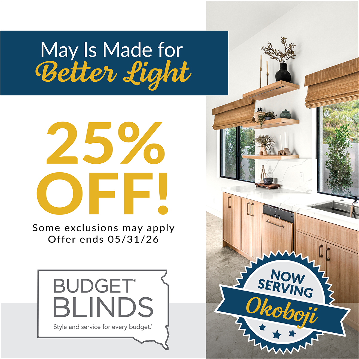 Budget Blinds of Sioux Falls Facebook ad