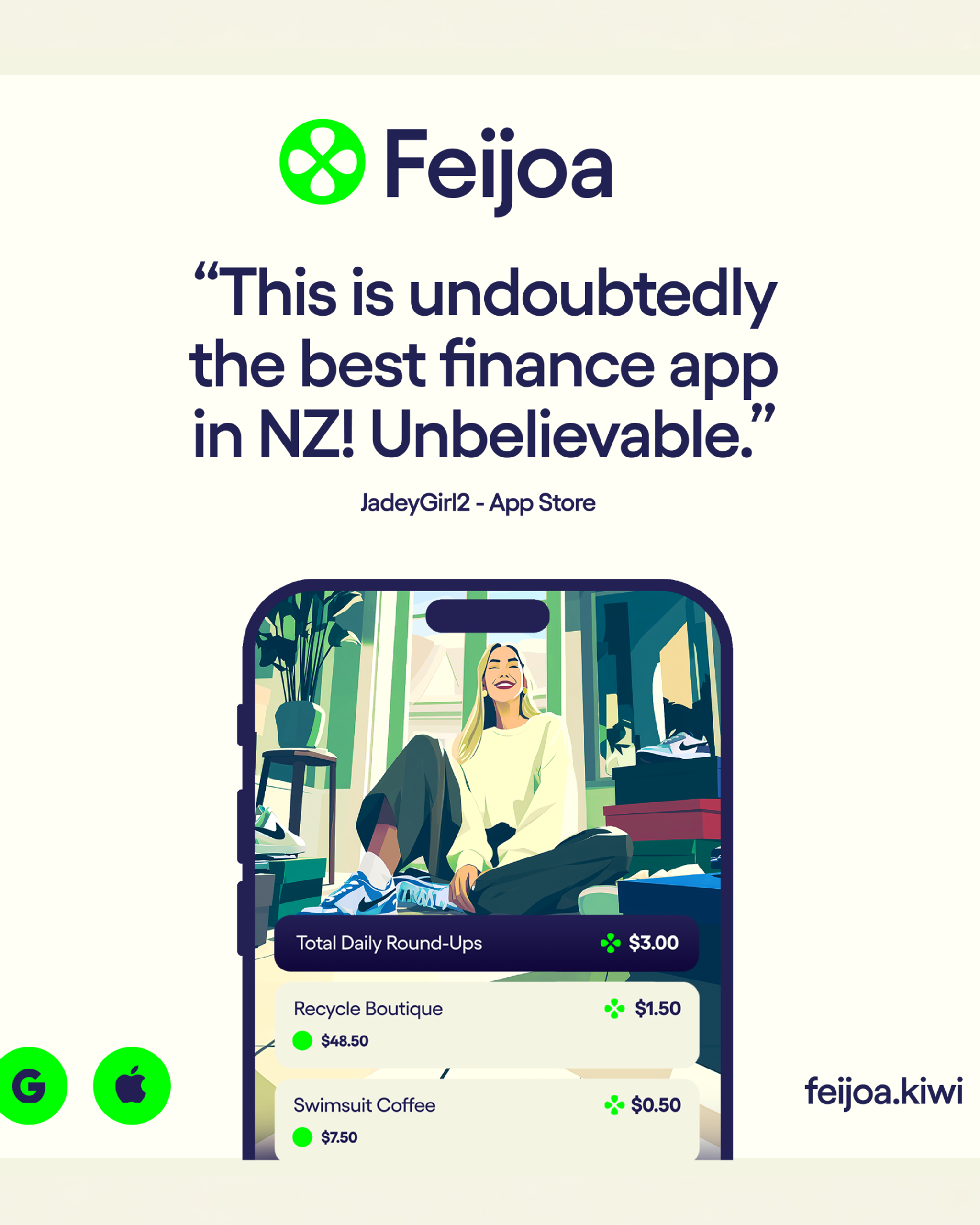 Feijoa Facebook ad: Business Owners - Save as You Spend with Feijoa