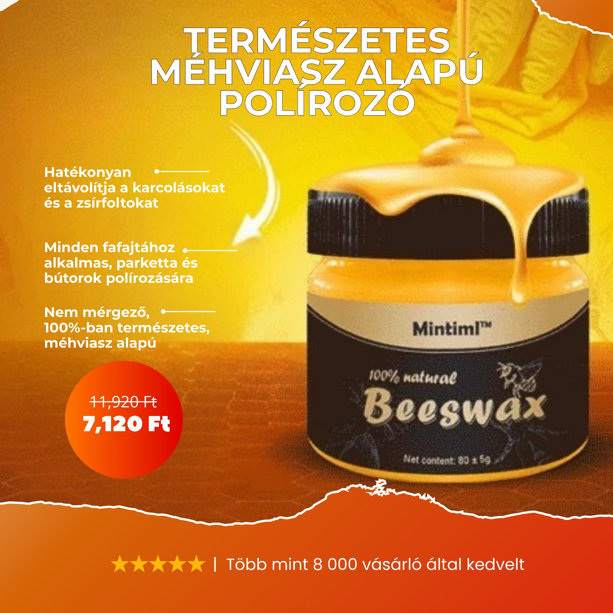 Kényelmes Otthon Facebook ad: Szép megjelenésű fa felületek