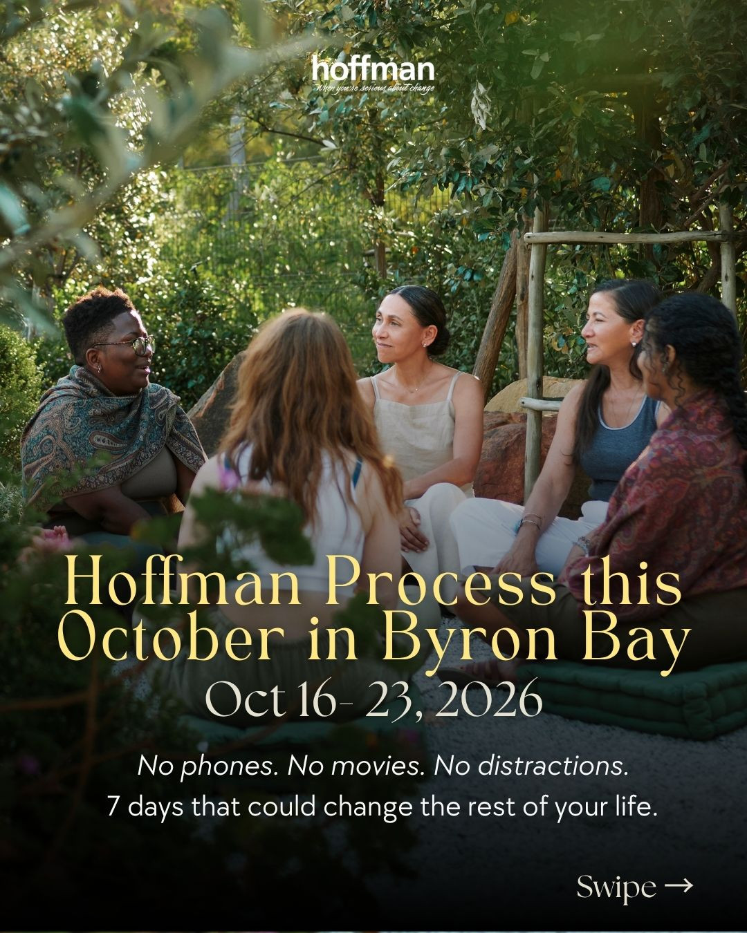 Hoffman Process Australia Facebook ad: The Hoffman Process is a 7-day residential personal…