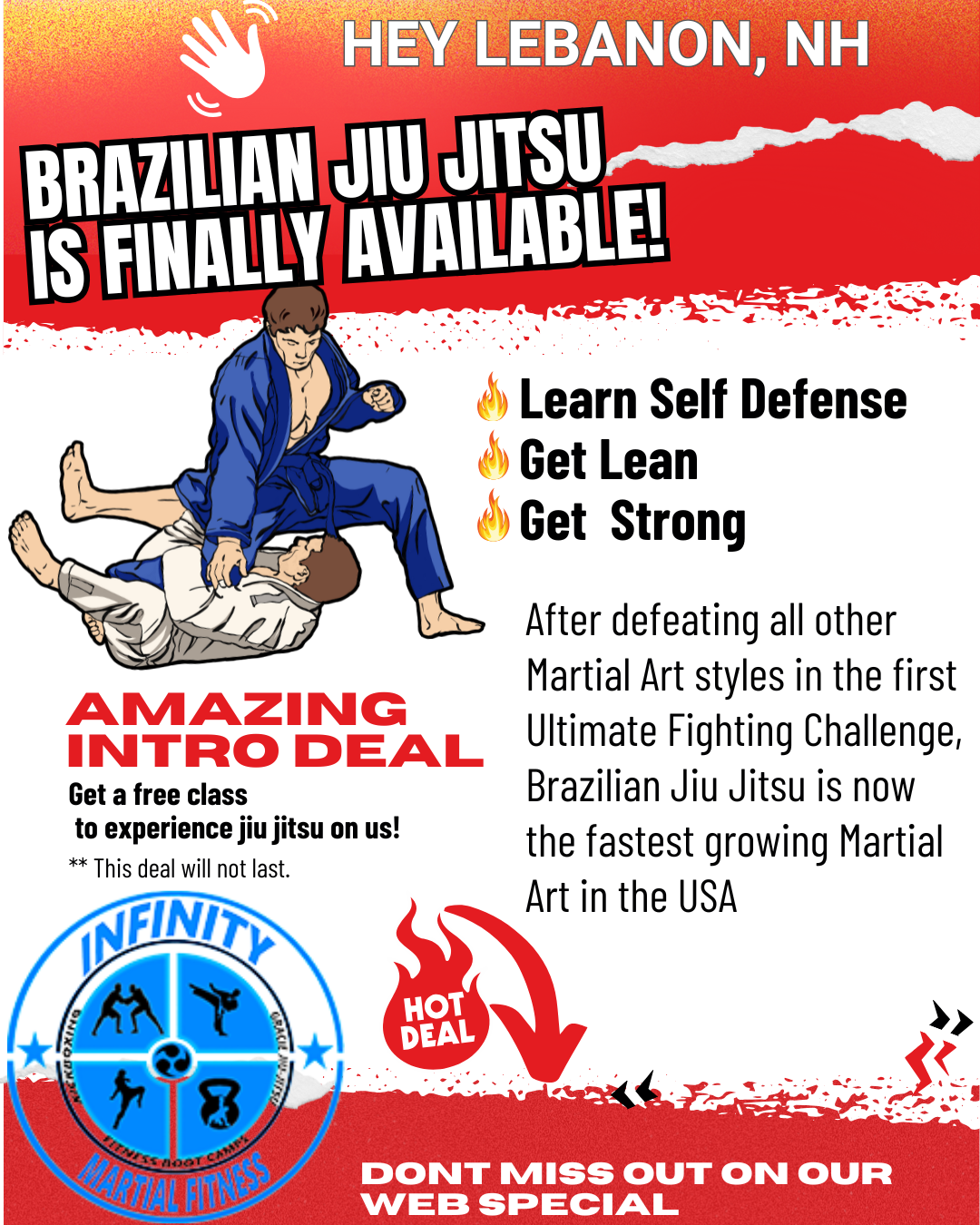 Infinity Brazilian Jiu Jitsu Facebook ad