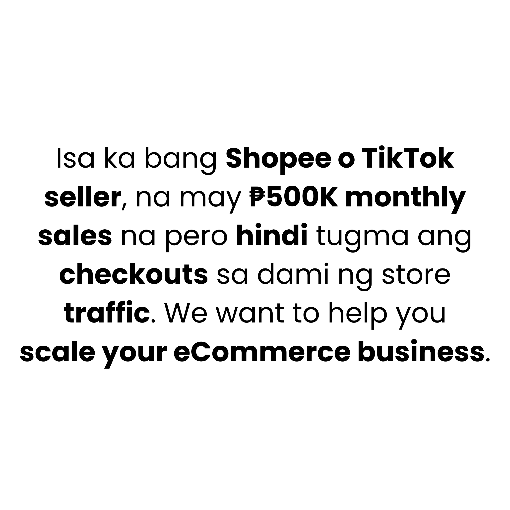 ECOM Accelerator Facebook ad