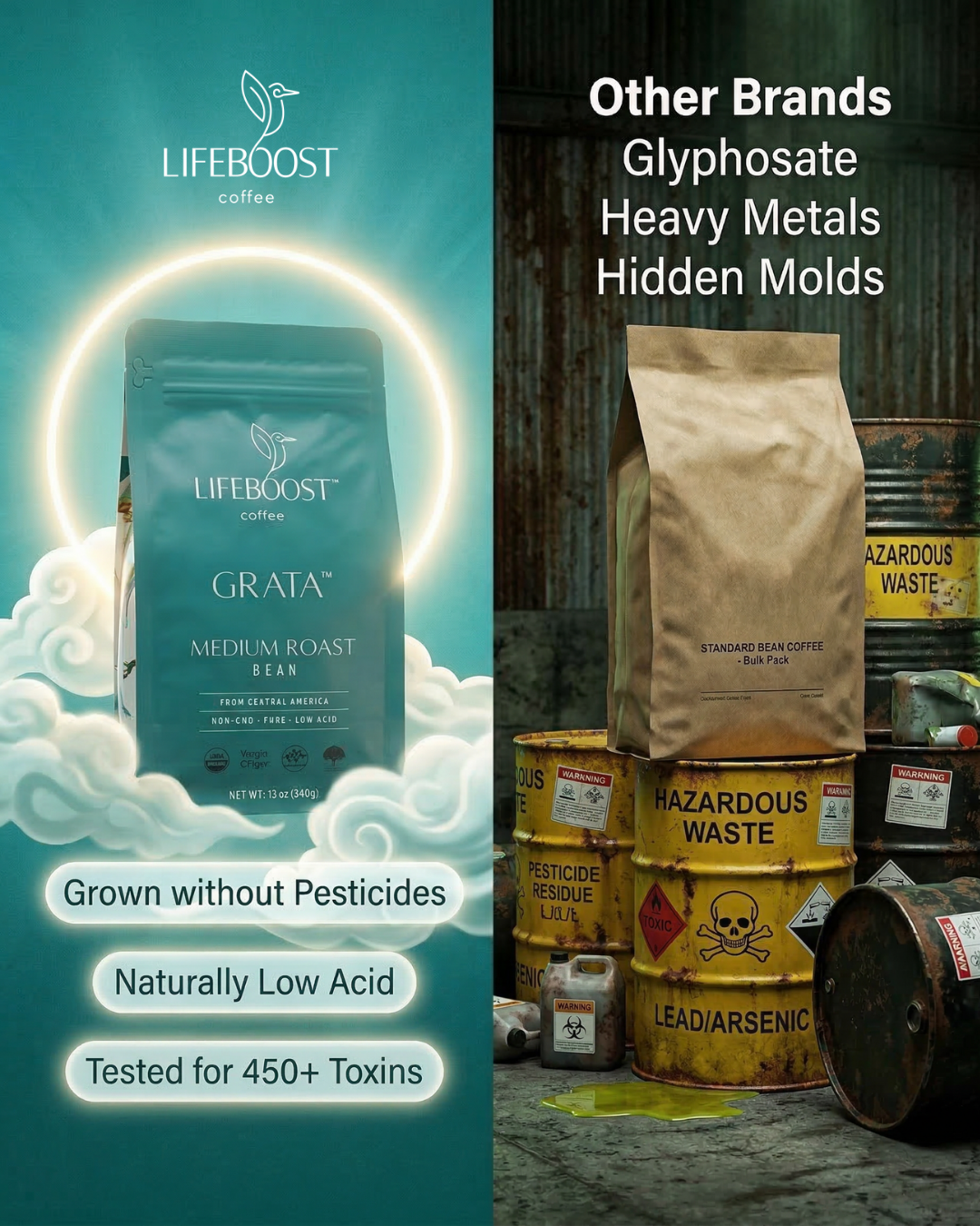 Lifeboost Coffee Facebook ad