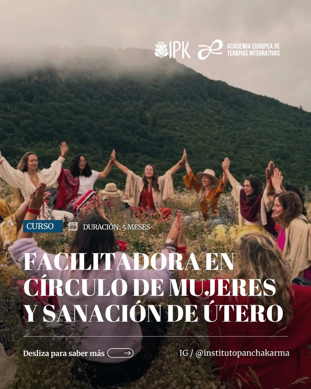 Instituto Panchakarma Facebook ad: ¿Sientes el llamado a reconectar con tu energía…