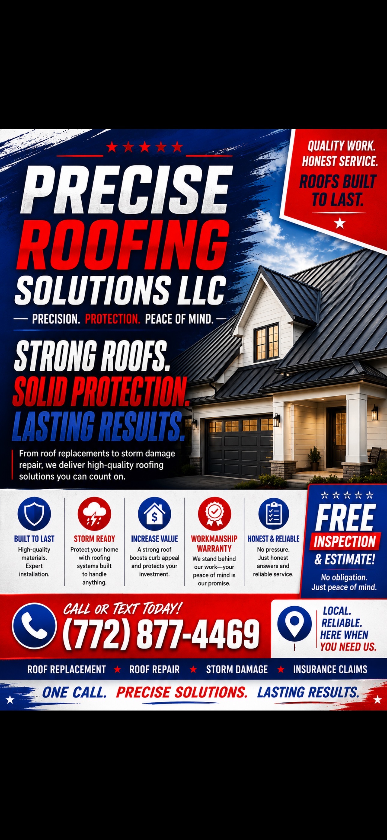 Precise Roofing Solutions  Facebook ad