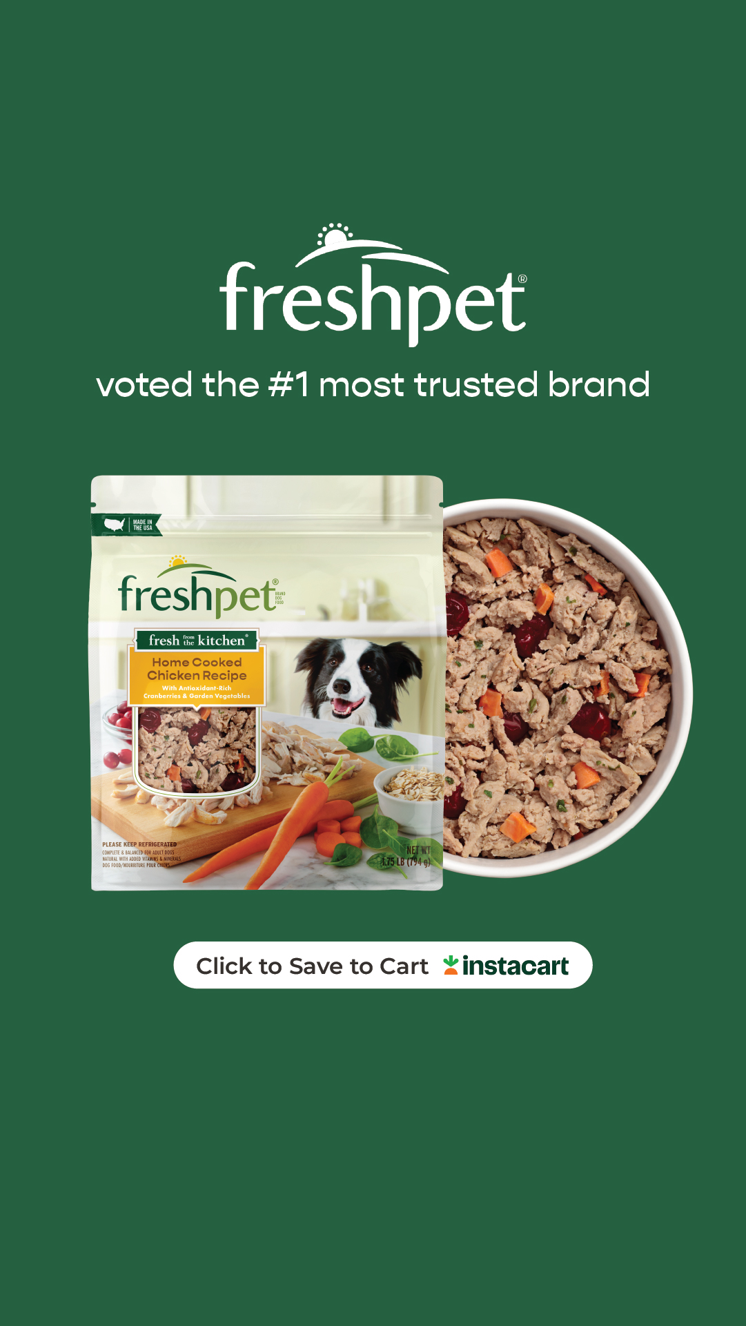 Freshpet Facebook ad