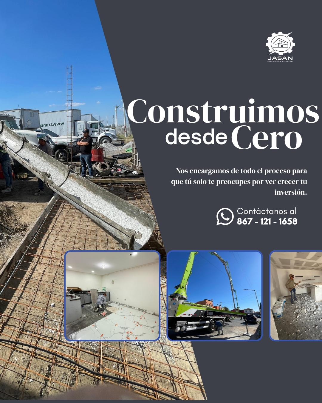 Jasan Construccion & Servicios Facebook ad: Construyendo a tu medida desde cero
