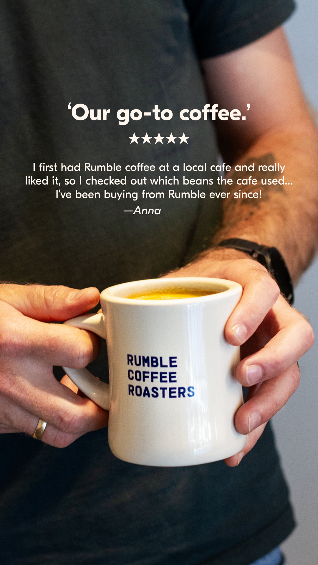 Rumble Coffee Roasters Facebook ad