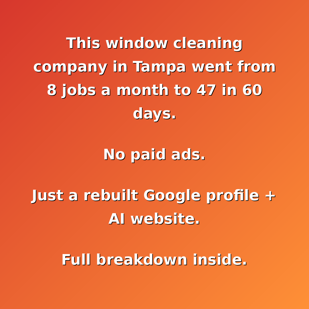 Window Cleaning Marketing Facebook ad from May 5, 2026
