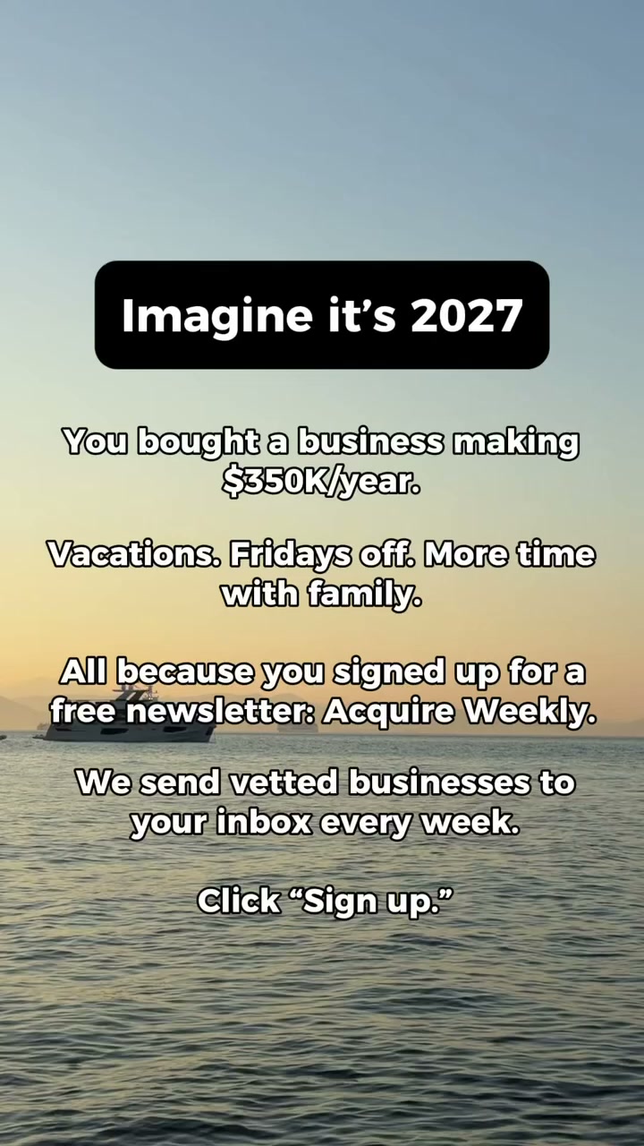 Acquire weekly Facebook ad: Businesses for sale weekly to your inbox