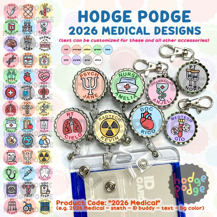 Hodge Podge Facebook ad: Hodge Podge assorted accessories (ID buddies, keychains…