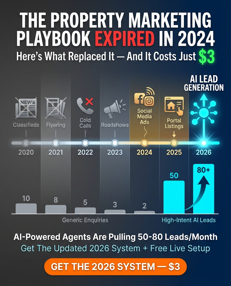 The Real Estate Appointment Machine Facebook ad: Only $3 To Generate Property Leads Using AI? (Click Here)