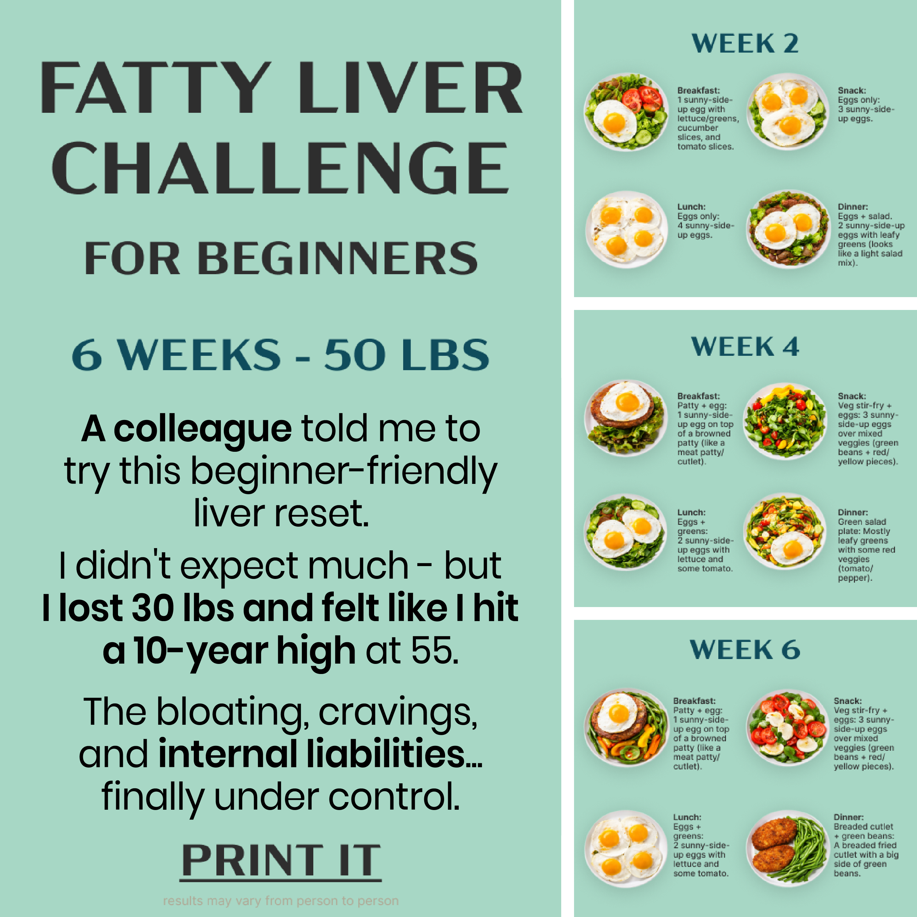 28 - Day Fatty Liver Detox Challenge Facebook ad