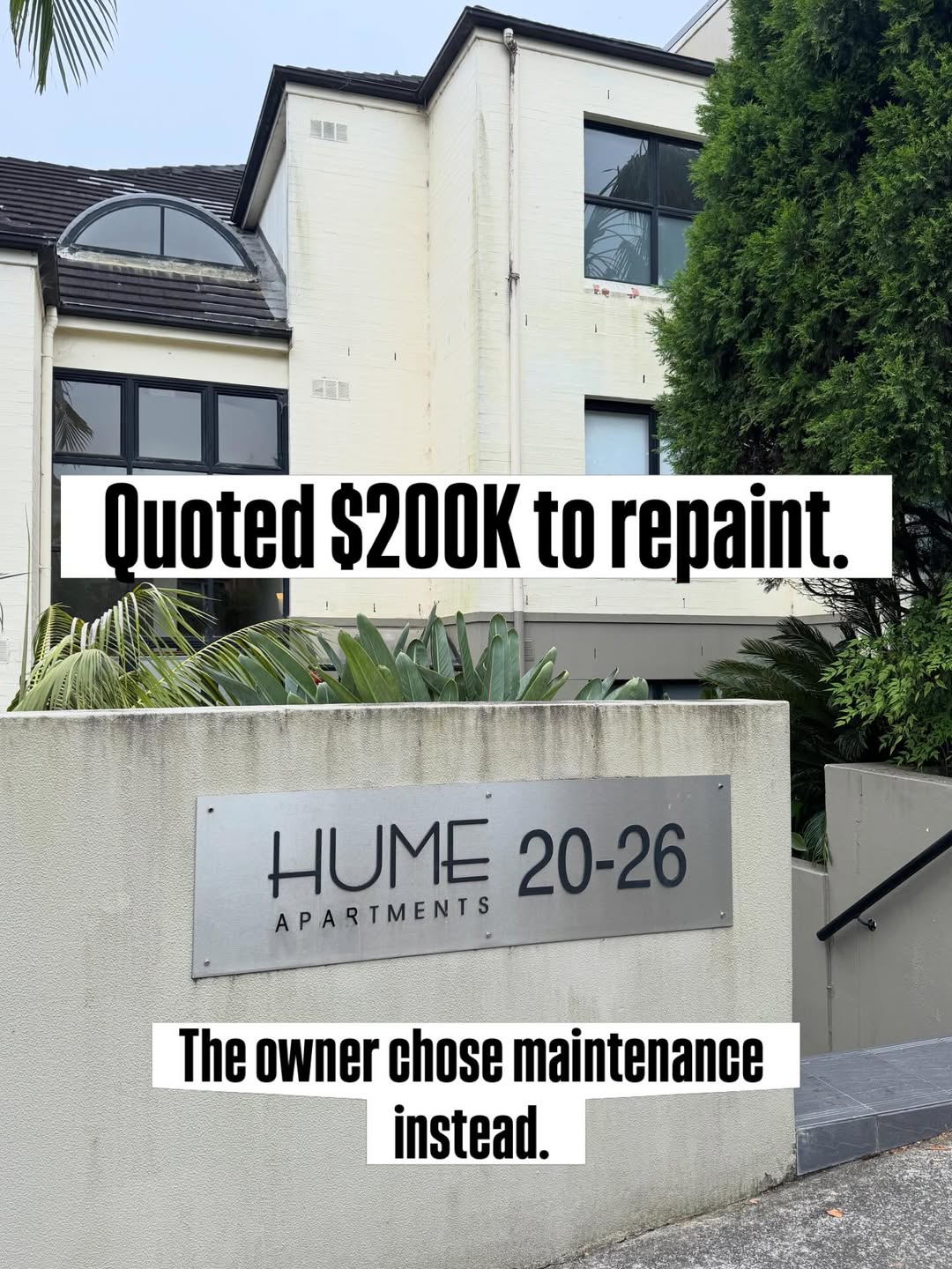 Sweet Home Exterior Cleaning Facebook ad: Most properties in the Sydney that get repainted…
