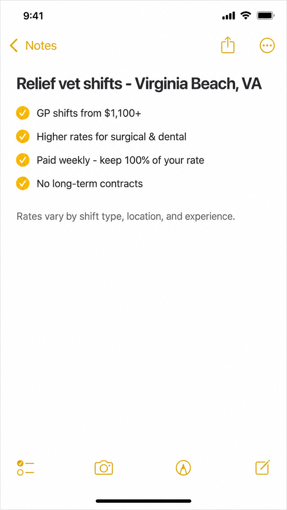 Flex Vet Staffing Facebook ad