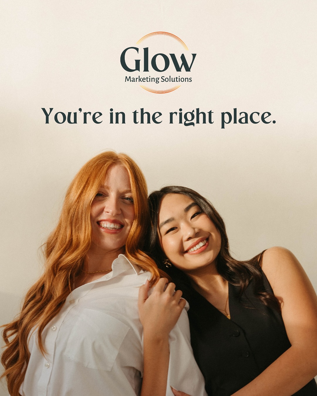 Glow Marketing Solutions Facebook ad: We’re Glow Marketing Solutions, a boutique social media…