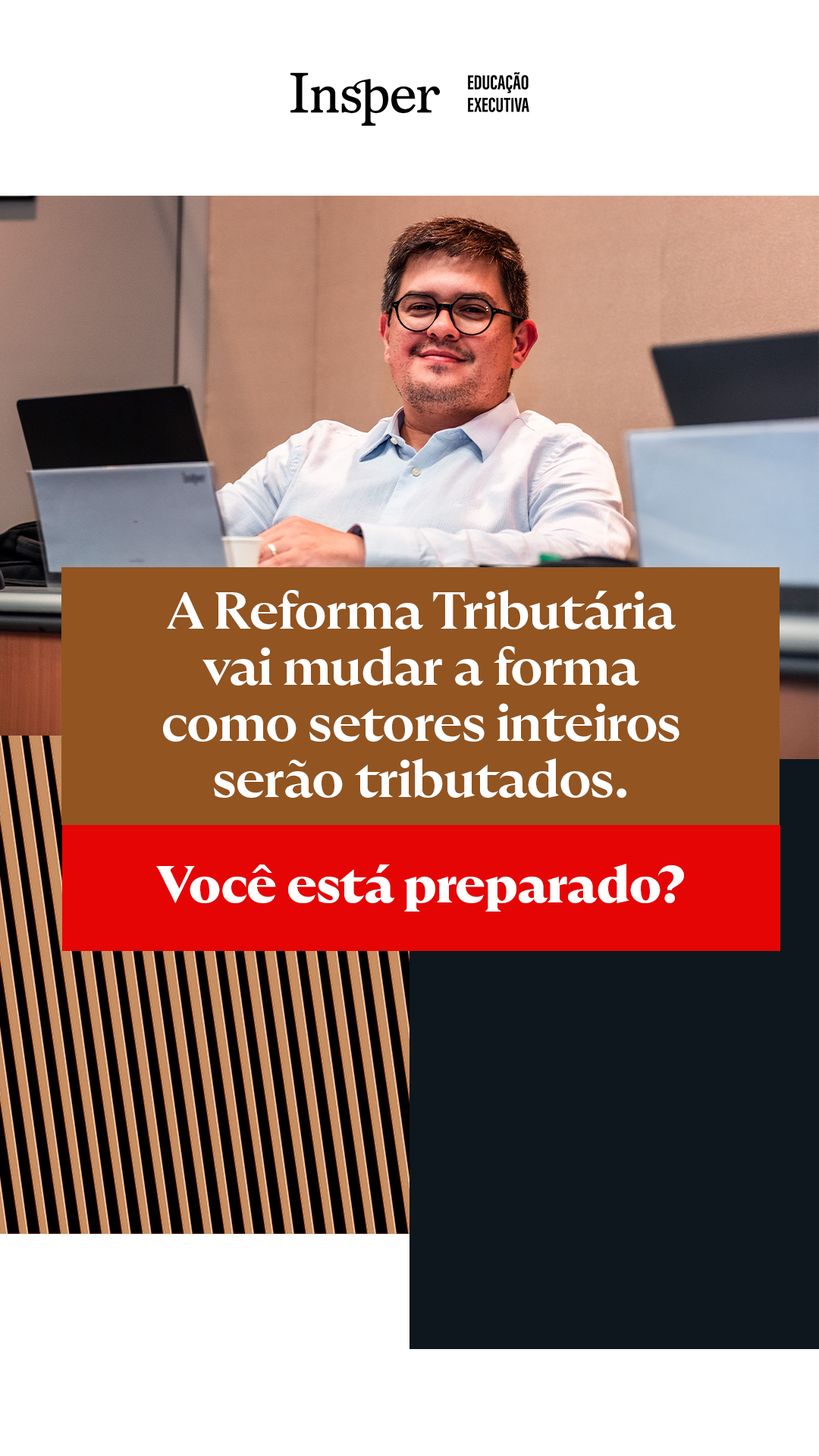Insper Educação Executiva Facebook ad from Jul 21, 2026