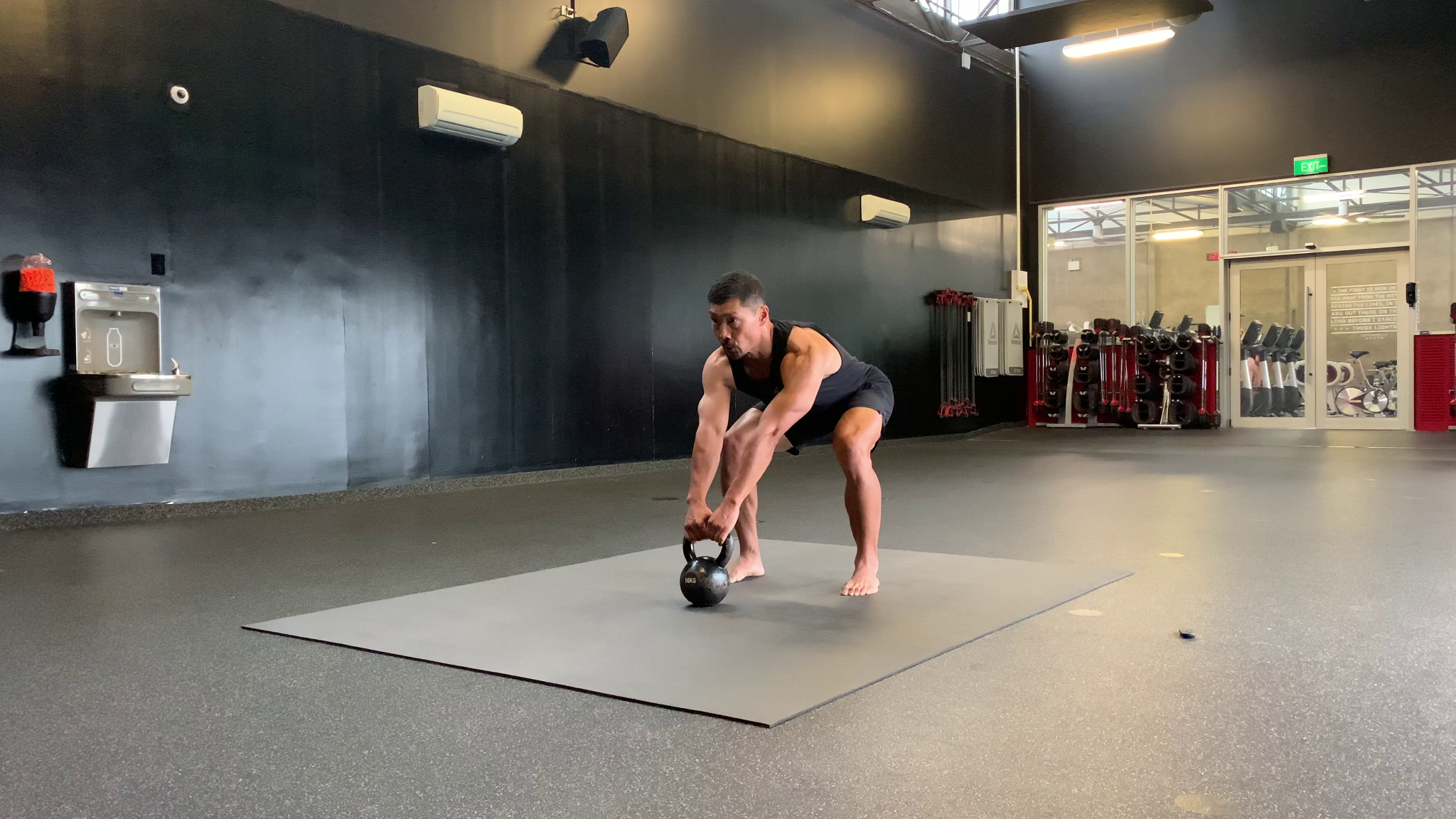 Miramat Facebook ad: **Discover Australia's Largest Home Workout Mat! **