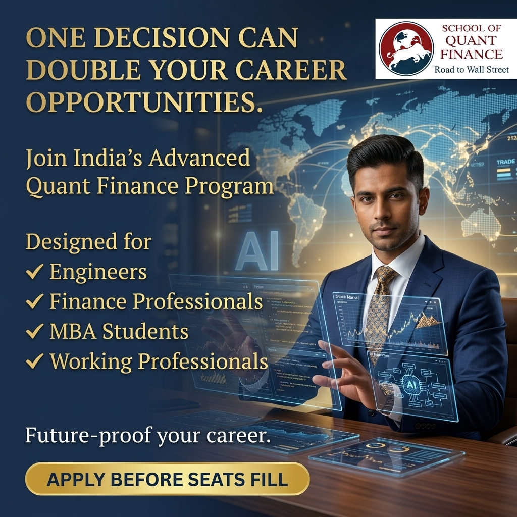 School of Quant Finance - SQF Facebook ad: One Decision Can Double Your Career Opportunities!