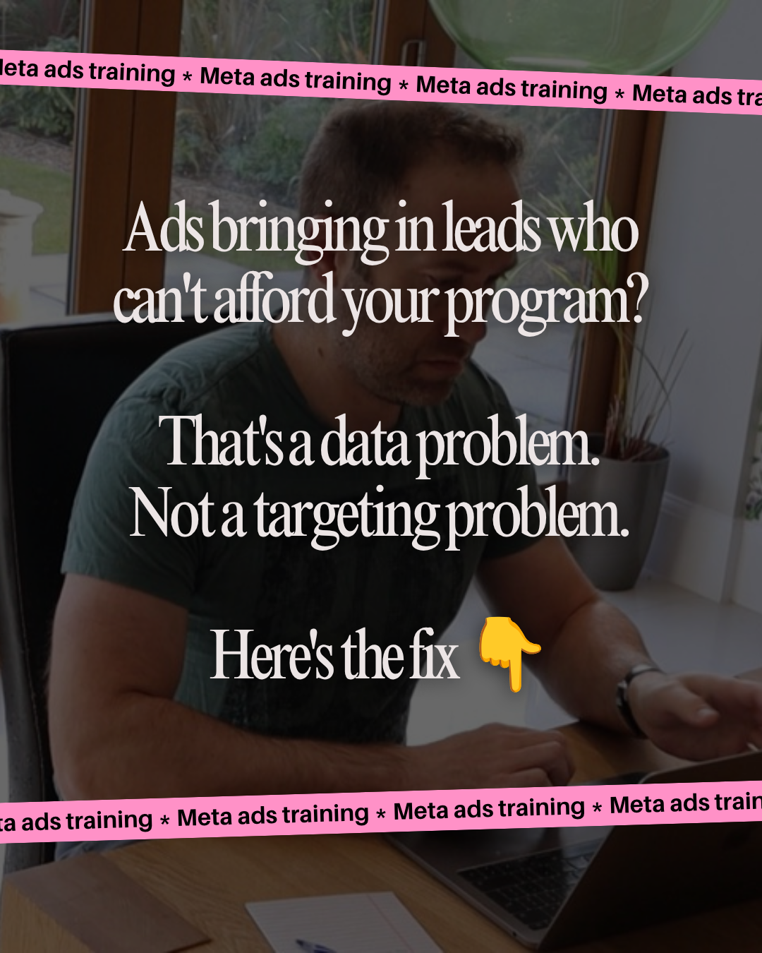 Andrew Leedham Facebook ad