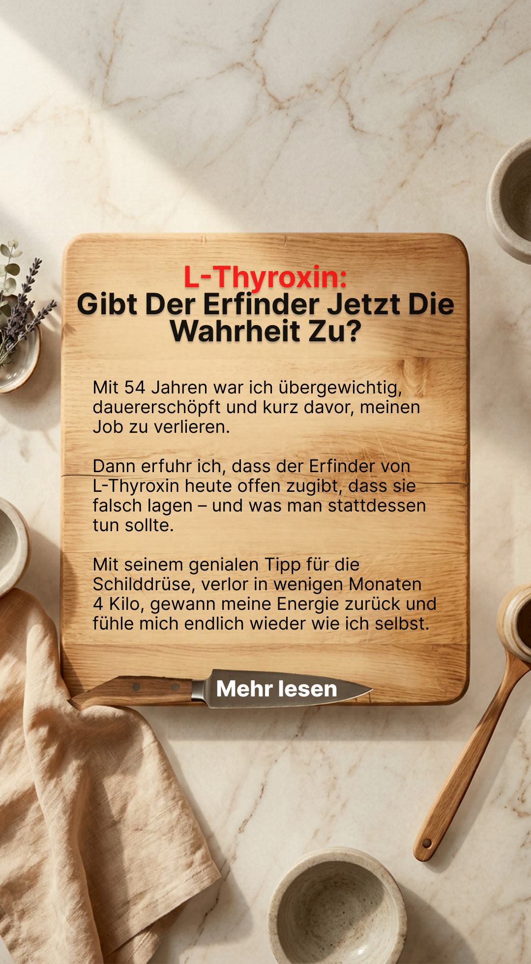 Mission Schilddrüse Facebook ad