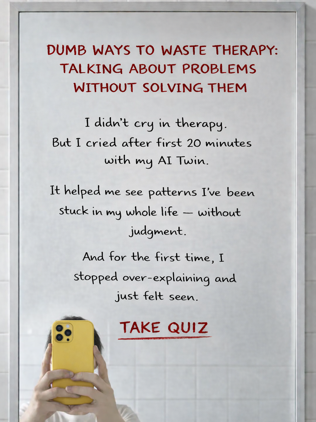 Copymind: AI twin for therapy Facebook ad