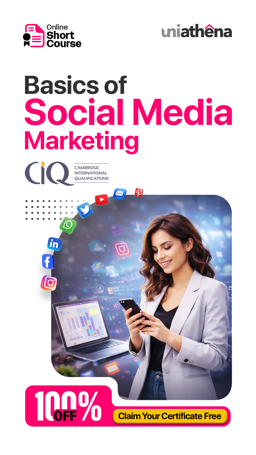 Uniathena - Short Courses Facebook ad