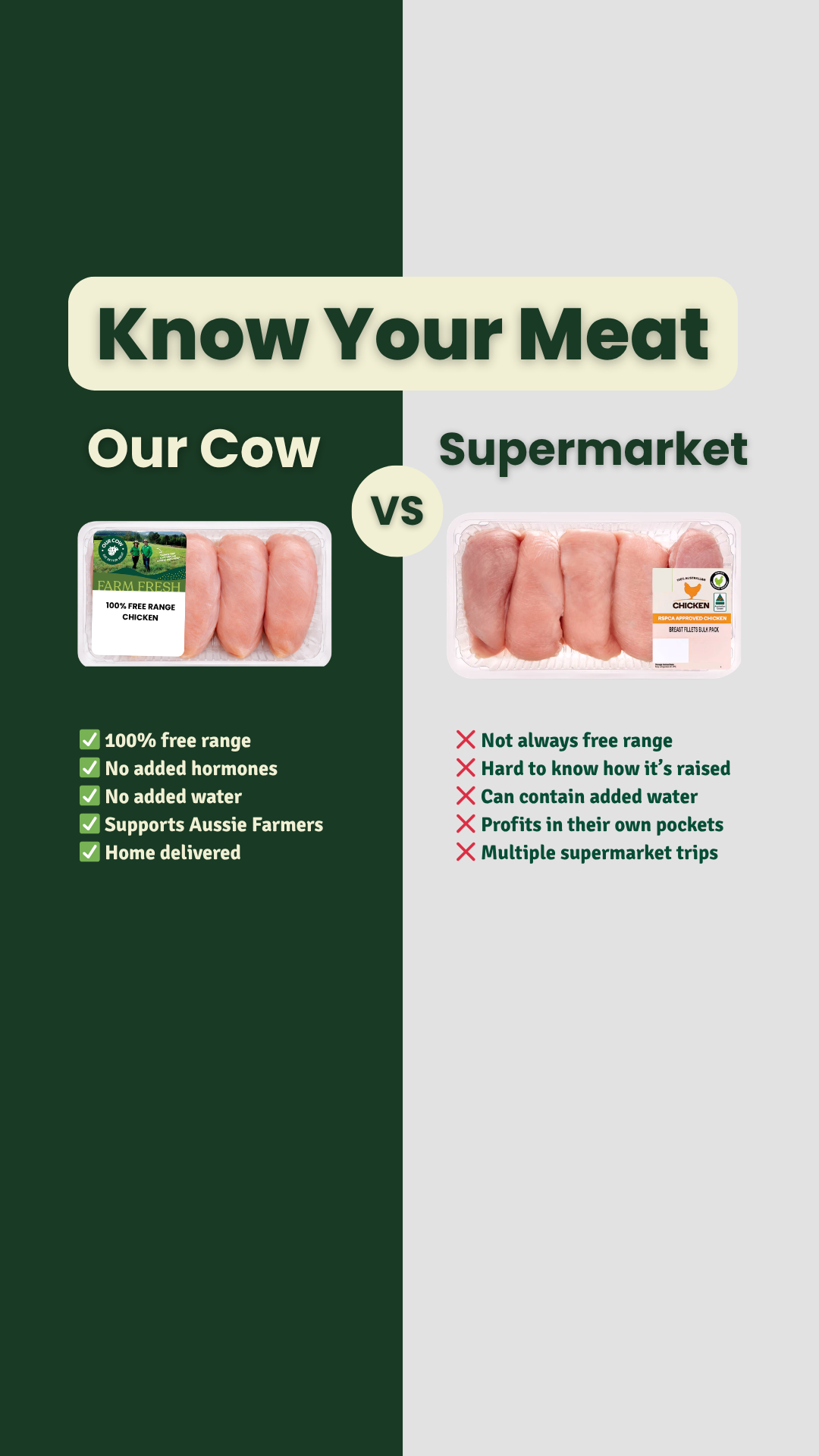 Our Cow Facebook ad