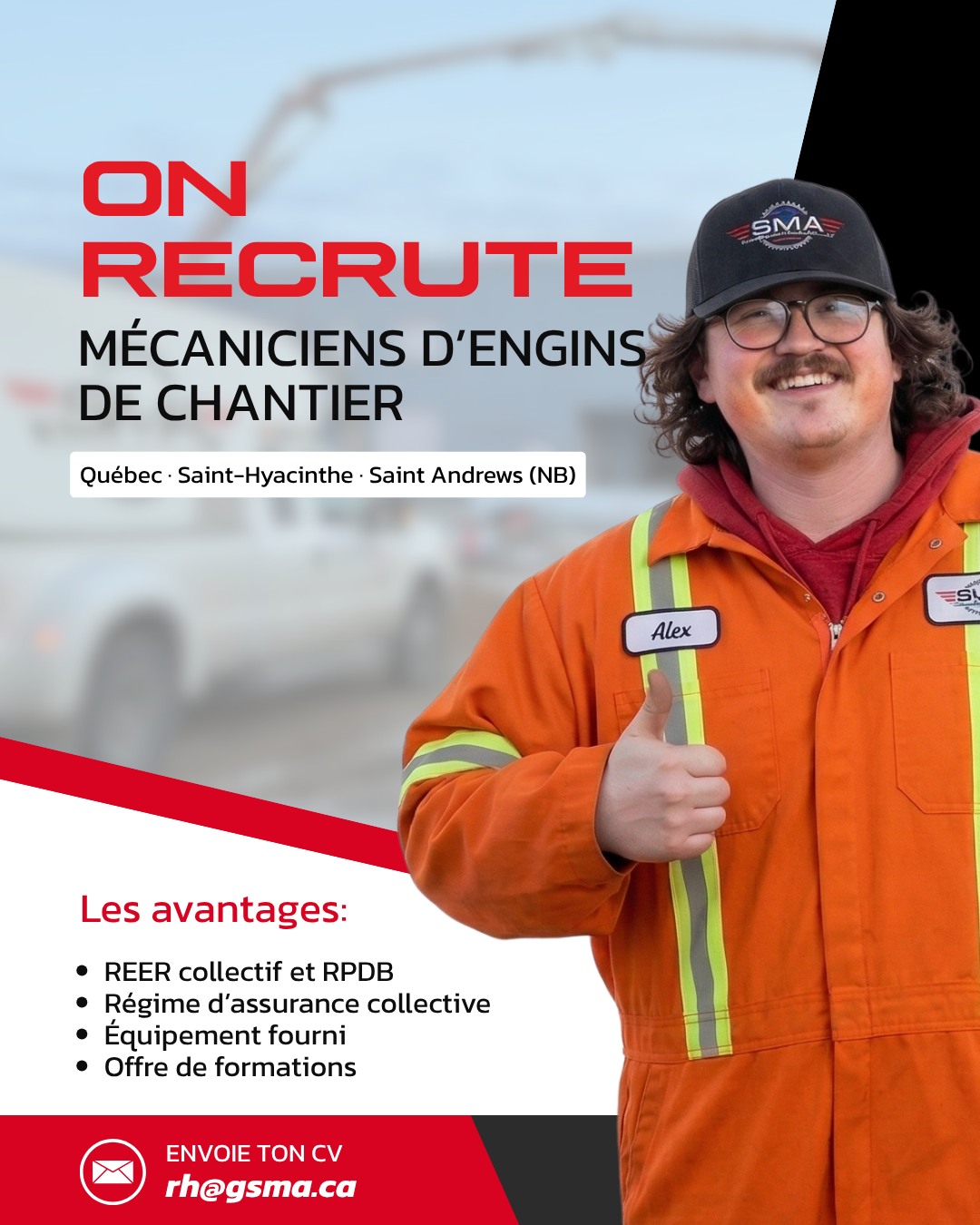 Services Mécaniques Aubin Facebook ad: Propulsez votre carrière chez Services Mécaniques Aubin!