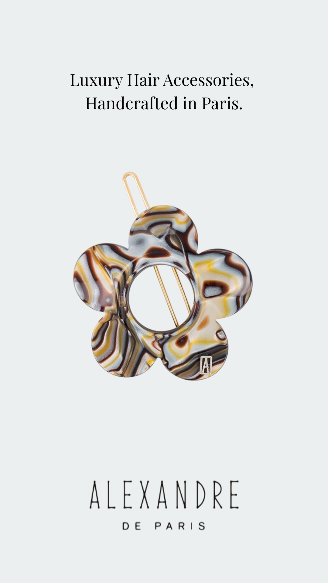 Transatlantic Jewels Facebook ad: Saint Paul Acetate Side Barette